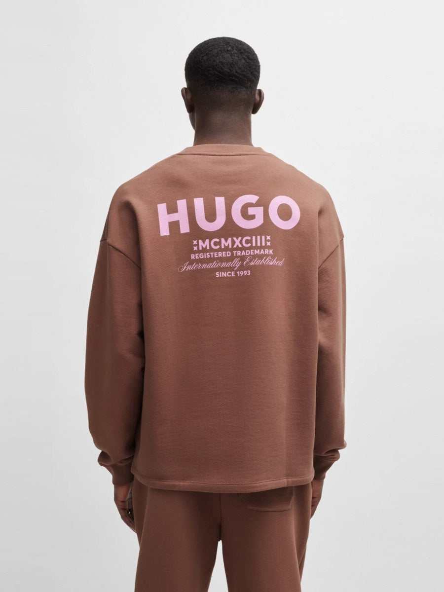 HUGO Crew-Neck Sweatshirt - Naviu