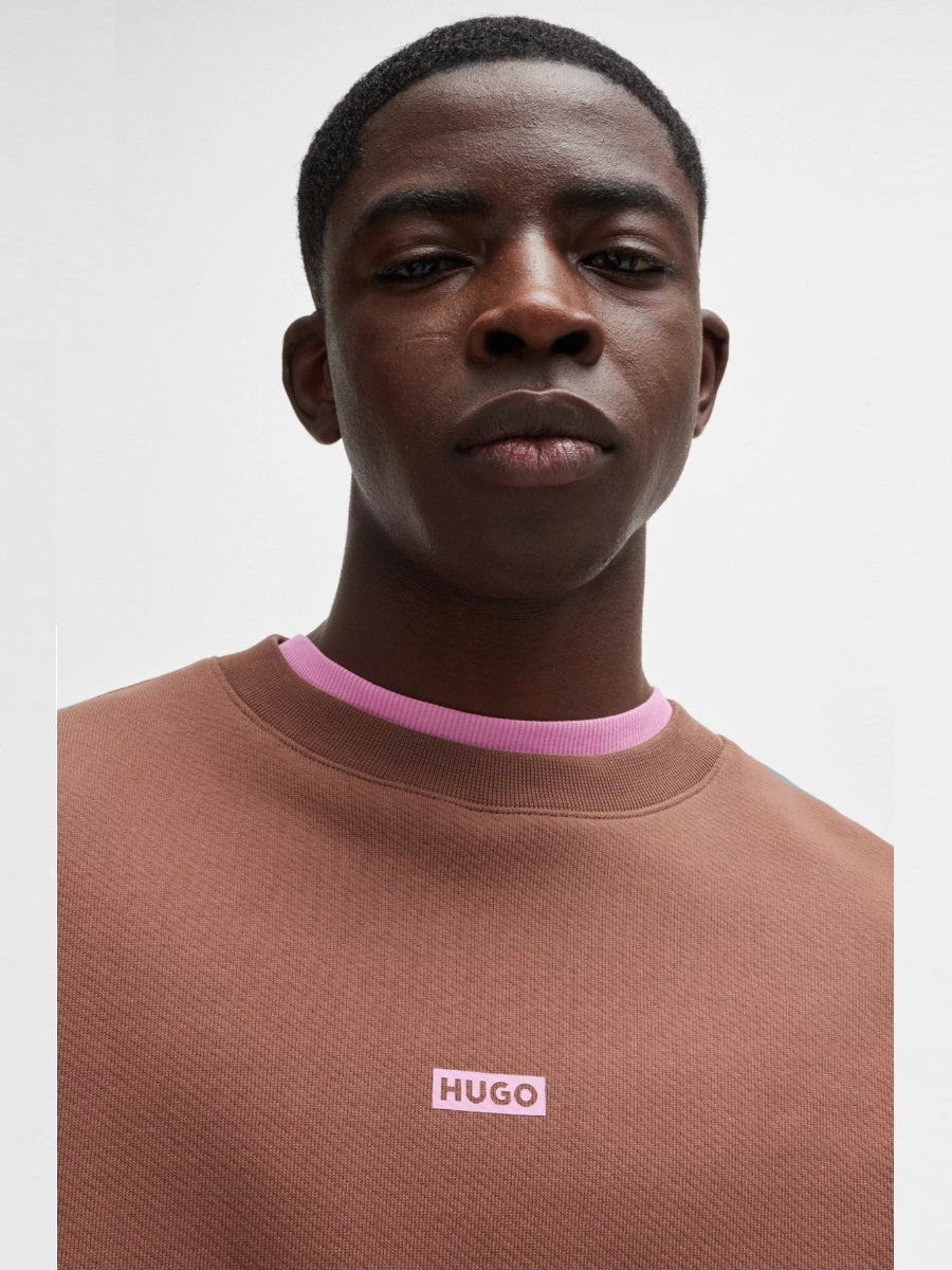 HUGO Crew-Neck Sweatshirt - Naviu