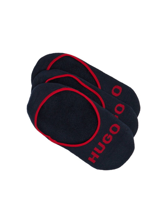 HUGO Invisible Socks - 3P SL PLUSH LOGO