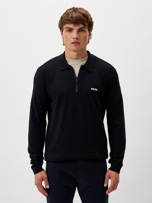 BOSS Half Zip Knitwear - Momentum_Lite_PL24