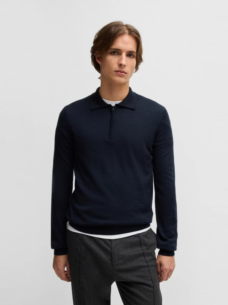 HUGO Half Zip Knitwear - San Pepe-M1