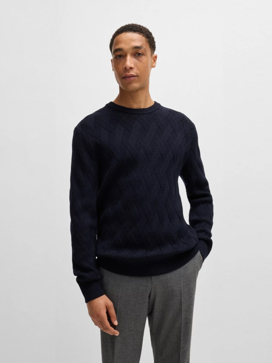 BOSS Crew-Neck Knitwear - H-Elfredo