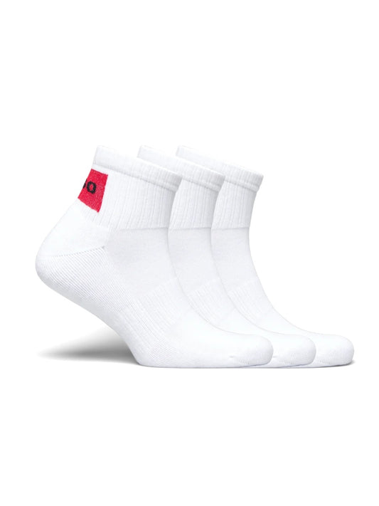 HUGO Ankle Socks - 3P SH RIB LABEL