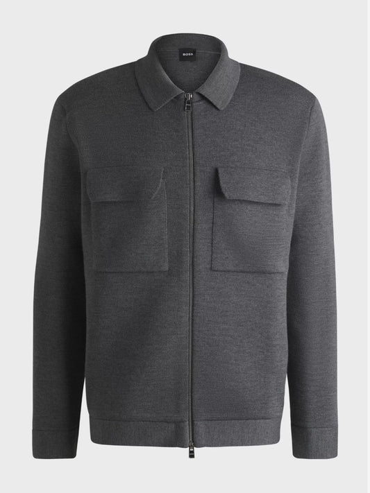 BOSS Full Zip Cardigan - P-Bellotto