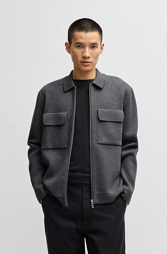 BOSS Full Zip Cardigan - P-Bellotto