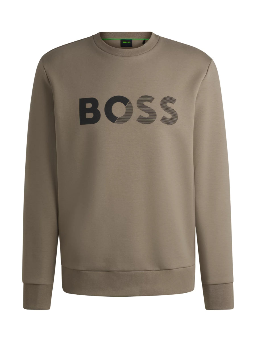 BOSS Crew-Neck Sweatshirt -  Salbo Tape Logo