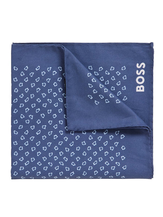 Boss Pocket Square - H-POCKET SQ-223 Pocket Square Boss Business Dark Blue 405 ONES 