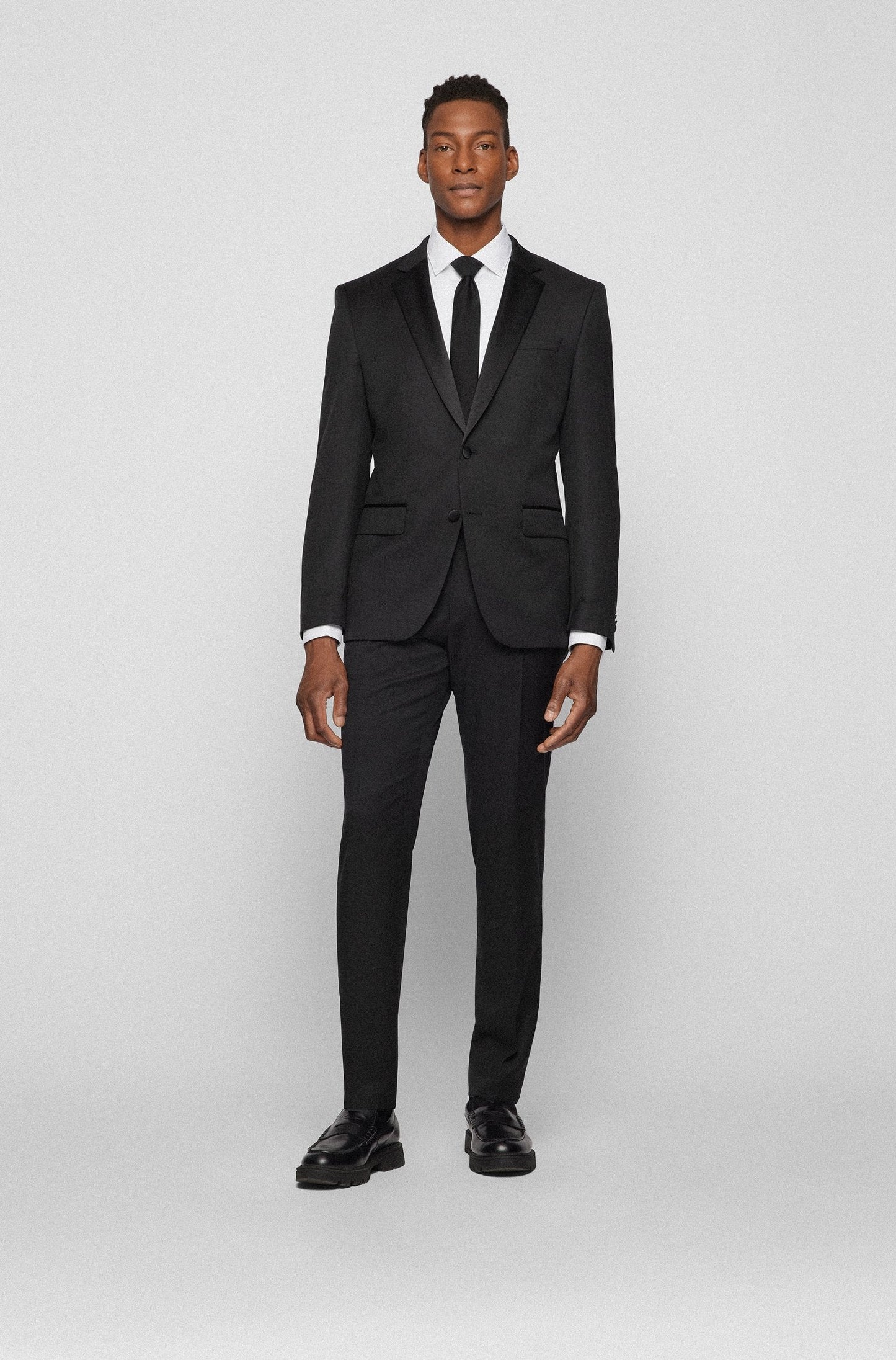 Boss Tuxedo Trouser - H-Genius-Tux-B1 Tuxedo Trouser Boss Business 